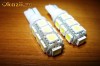 bec led T10 W5W alb leduri pozitie 13 smd 5050 - pozitie, interior sau numar, led-uri, becuri led
