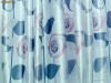 Draperie / Draperii Alb Satinat cu Model Abstract Trandafiri J6021D