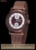 CEAS PREMIUM german FULL AUTOMATIC Graf von Monte Wehro- culoare COGNAG bratara zale Milaneza NOU 100% IN CUTIE