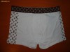 Boxeri barbati Bumbac 100% Louis Vuitton Chiloti barbatesti Louis Vuitton Lenjerie Intima for man albi cu banda gri  Made in Italia Ieftin Model Nou
