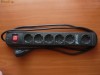 Prelungitor, Priza multipla Infosec USP PFS 6 GE, 1.8 metri, 6 stecare Shuko cu impamantare, protectie la supratensiune si fulger
