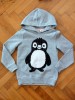 NOU! Hanorac superb pinguin, BlueZoo Debenhams, fete 7-8 ani