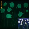 Tablou fosforescent dual Lalele