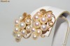 cercei aur 14K cu perle genuine  akoya cultured pearl
