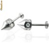 Body Piercing Otel Inox si Zirconii Albe BPJ-046