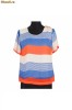 Model bluza cu dungi 7151 la_Bluza 7151 dungi albastre_me - alb cu dungi albastre si rosii
