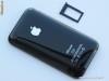 Carcasa mijloc corp sasiu capac spate baterie acumulator rama fata neagra negru black Apple Iphone 3GS 32GB NOUA Sigilata