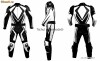 COMBINEZON COSTUM GEACA MOTO GP  PIELE PERFORATA 1,4mm-TSCHULL TRIBE RACE-S/M- SLIDERE/TITAN/FULL PROTECTII-Sigilate