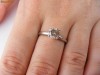 Inel aur 14K, 2.3g, model solitaire cu 1 BRILIANT cognac de 1.04 carate !!