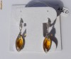 Cercei designer aur 18K, 5.2g, model UNICAT ornati cu 6.25 CARATE CITRINE si BRILIANTE !!