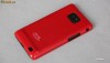 Vand carcasa rosie  protectie Samsung Galaxy S2 i9100  Folie bonus