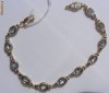 Bratara designer aur 14K, 9.1g, model unicat cu 4CT AQUAMARINE !!