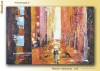 Tablou living in ulei pe panza, lucrat in cutit - Promenada 2 - 90x60cm