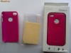 Iphone 4 husa plastic originala Iglaze Moshi culoare roz material superior +CADOU FOLIE ECRAN SPECIALA