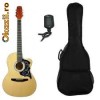 chitara acustica marca flame+husa+6 corzi de rezerva+tuner+pene)