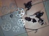 Schimbator foi, butuc spate manete schimbatoare si frane combo Shimano , pinioane SRAM