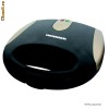 Electrocasnice - Sandwich Maker Heinner Eligio 505, Placi Anti Adezive , LED indicator , 817W, Black/Gold