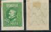 RFL 1926 Romania eseu Ferdinand 25 bani verde-iarba cu filigran orizontal nedantelat