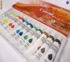 Kit - set 12 tuburi de vopsea acrilica cu capacitate mare de acoperire pentru manichiura unghii false/tipsuri - SIGILAT