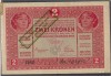 Austro-Ungaria - 2 korona 1917 stampila Ausgegeben nach dem...
