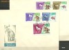 1966 - Animale preistorice, serie, FDC