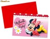 Set de 6 invitatii de petrecere pentru copii MINNIE & DAISIES