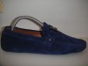 MOCASINI  HERMES  BLEUMARIN/BLACK  DIN PIELE CAMOSCIO
