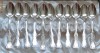 Set tacamuri argint - 320 grame 11 lingurite de cafea 2 tacamuri tort 2 cutite