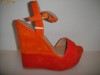 SANDALE STEVE MADDEN ORANGE DIN PIELE CAMOSCIO SANDALE STEVE MADDEN ORANGE DIN PIELE CAMOSCIO