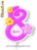 Lumanare aniversara de tort cifra 8 Barbie
