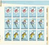 RFL 1971 ROMANIA colita sporturi de iarna 15 timbre J.O. Sapporo
