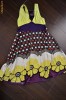 ROCHIE HIPPIE CASUAL DE VARA COLORATA CU FLORI  MASURA S-M