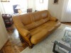 Canapea 3 persoane superba, piele veritabila, extensibila