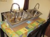 Set Chiuveta bucatarie model SUA CookingAid Luxury Artemis cuva 75cm+ Baterie Spring cu arc + Dozator Sapun / Dispersor Detergent