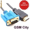 Cablu VGA HDMI, HDMI tata la VGA HD15 tata