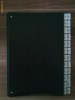 Dosar repertoar cu index A ? Z, format A4, din carton negru (coperti lucioase, file mate cu perforatii pentru vedere), 7 buc
