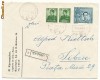 RFL 1941 Romania plic rarisim Garda de Fier cu circulatie comerciala a unui timbru legionar- Majadahonda