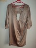 Rochie din matase roz pudrat/ somon de designer podium - DESIGNERS REMIX COLLECTION by CHARLOTTE ESKILDSEN noua cu eticheta abs superba m. 36 - M/ L