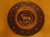 Metalografie in tabla cupru,scena vanatoare in relief,cerb in perioada boncanitului-36cm Metalografie in tabla cupru,scena vanatoare in relief,cerb in perioada boncanitului-36cm