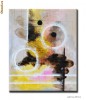 Tablou modern abstract 60x50cm in ulei pe panza - LUMI PARALELE (1)