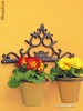 Suport decorativ pliant, din fonta, pentru flori