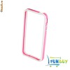 Bumper Iphone 4/4S Alb-Roz silicon-plastic