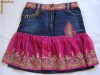 FUSTA DESIGNER KAREN MILLEN primavara vara must-have!!! volanase roz ciclamen si aplicatii cusaturi si paiete mas M