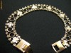 Vand bratara placata cu aur cu cristale swarovski