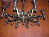 Impresionant candelabru vechi  bronz 8brate-clasic