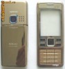 Vand Carcasa Nokia 6300 Gold Aurie Noua Inscriptionata Nokia Completa Clasa A , Metalica
