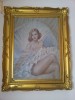 Tablou portret de Hikady E. pictat si semnat,anul 1943 ORIGINAL evaluat , pictat pe panza in ulei !!!