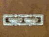 Brosa inox cu pietre, vintage