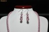 Cercei Perle SWAROVSKI roz