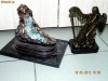 STATUETE DIN BRONZ PE SOCLU DE MARMURA NEAGRA